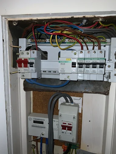 Electric fuses in fuse box