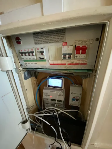 Electrical box with wires